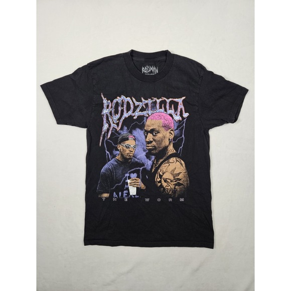Other - Dennis Rodman The Worm T-shirt Men's Medium Black Rodzilla Rodman Apparel
